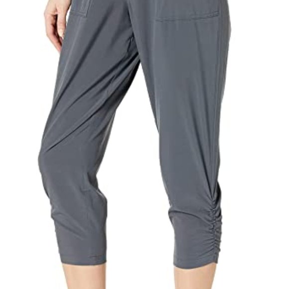 Prana Woman's Sz S Gray Cropped Leg Midtown Capri Athletic Pants‎ Outdoor Hiking - Picture 1 of 11